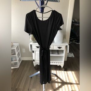 Black V cut open back by JOA